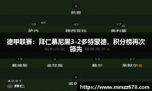 德甲联赛：拜仁慕尼黑3-2多特蒙德，积分榜再次领先